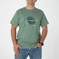 Polera MC Hombre Fireflies Bike & Lines Verde