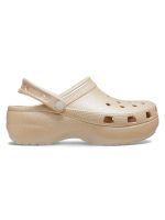 Zueco Mujer Classic Plataforma Glitter Beige