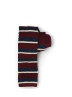 Corbata Hombre Hp Tie Knitted Line Burdeo