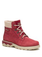 Botín Cuero Mujer Fandom Rojo