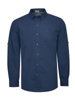Camisa Algodón Orgánico Azul Hombre Galiton