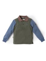 Polera Manga Larga Niño North Verde