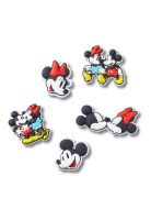 Pack 5 Jibbitz Crocs Minnie y Mickey Blanco