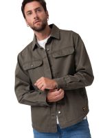 Chaqueta Hombre Twill Overshirt Verde