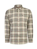 Camisa Algodón Orgánico Hombre Flannel Beige