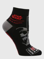 Calcetin Algodón Mujer Ped Darth Vader Negro