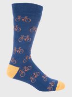 Calcetin Algodón Hombre C Cuff Pedal Azul