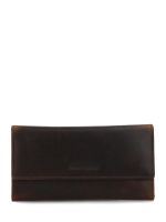 Billetera Cuero Mujer St Grier Flap Café