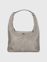 Cartera Mujer Metal Hobo Gris