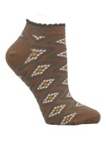 Calcetín Bambú Mujer Ped St Rombo Verde