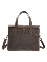 Maletin Cuero Café Ks Falkirk Hombre