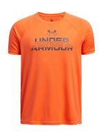 Polera Manga Corta UA Tech Niño Naranja