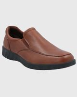 Slip On Cuero Hombre Spinal Urban Café