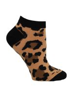 Calcetín Algodón Mujer Ped Leopard Multicolor