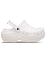 Zueco Crocs Mujer Plataforma Blanco