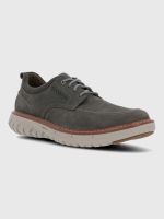 Zapato Cuero Hombre Smart Derby Gris