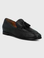 Mocasin Cuero Mujer Swart Negro