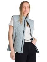 Chaqueta Sin Mangas Mujer Triangulo Acolchado Azul