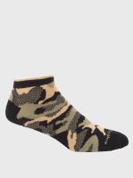 Calcetin Algodón Hombre Ped Camo Negro