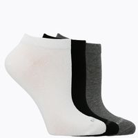 Calcetin Gris Pack Ped Basico Mujer