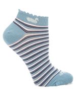 Calcetin Bambú Mujer Ped St Stripe Azul