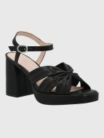 Sandalia Mujer Cuero Berfolte Negra