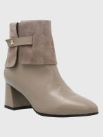 Botín Cuero Mujer Mattia Beige