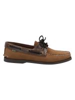 Zapato Cuero Mujer Boat Chocolate
