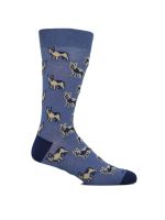 Calcetín Algodón Hombre C Pug Azul