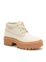 Botín Colorado Max Chukka Mujer Beige