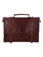 Maletin Cuero Hombre Cl Stewart Bag Café