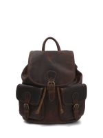 Mochila Cuero St Greg Back Café