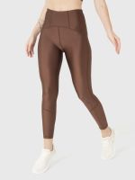 Calza Deportiva Mujer Shimmer Ankle Legg Café Oscuro