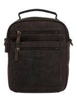 Maletin Cuero Unisex Ks Russell Cross Café