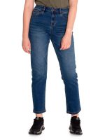 Jeans Mujer Triblend High-Rise Straight Azul