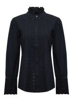 Blusa Algodón Orgánico Mujer Petunia Azul