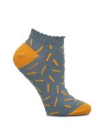 Calcetín Algodón Mujer Ped St Stick Azul