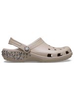 Zueco Crocs Unisex Classic Clog Studded Café