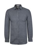 Camisa Lino Orgánico Hombre Linen Gris