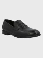 Mocasin Italiano Hombre Cuero Ulivo Negro