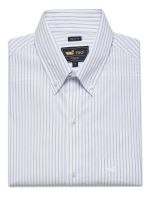 Camisa Cuello Botón Hombre Easyiron Celeste