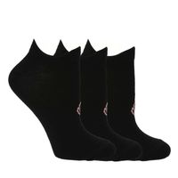 Pack 3 Calcetines Mujer Low Cut Cata Negro