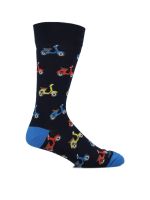 Calcetín Algodón Hombre C Cuff Vespa Azul Oscuro