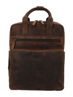 Mochila Cuero Unisex Oh Sainz Back Café