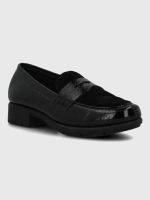 Mocasin Cuero Mujer Carlana Negro