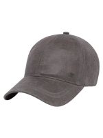 Jockey Hombre Faux Leather Hat Gris