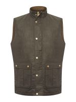 Chaqueta Algodón Encerado Hombre WAX Verde