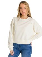 Polerón Full Zip Mujer Relaxed French Terry Blanco