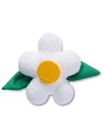 Jibbitz Flor con sonido grabado blanca