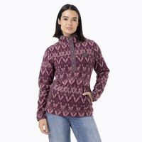 Polar Mujer D Print Snap Microfleece Morado